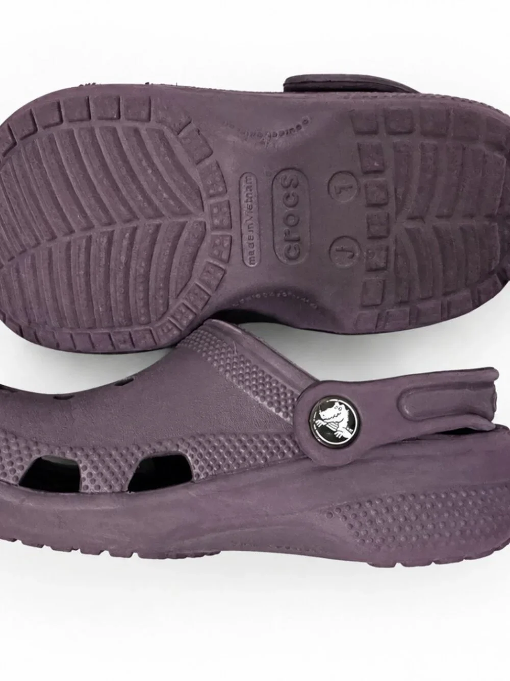 Crocs Kids Purple Classic Clogs Junior Size J1